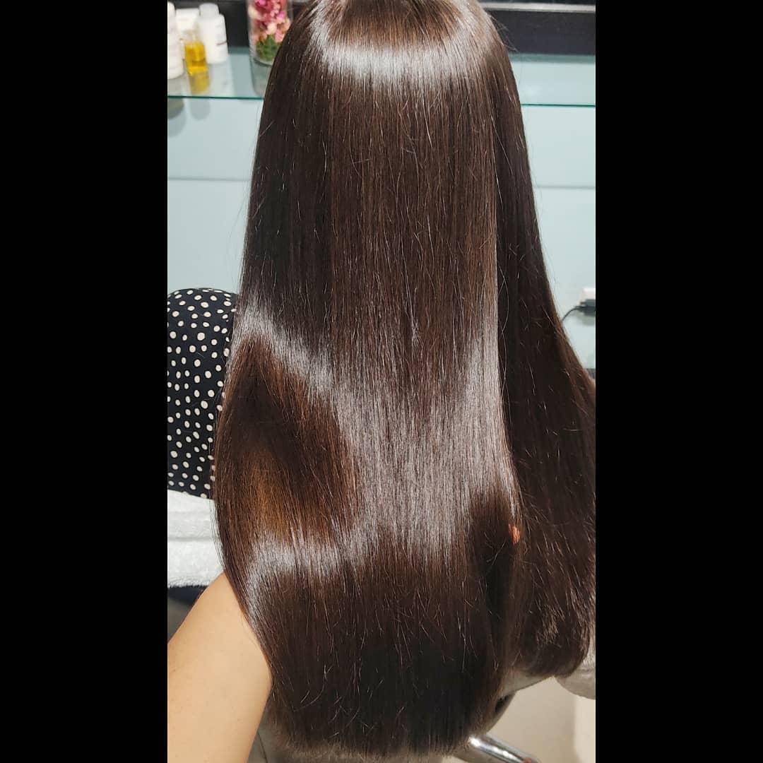 Cabello con tratamiento nutritivo