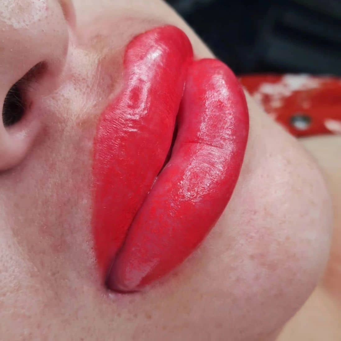 Labios con acabado profesional