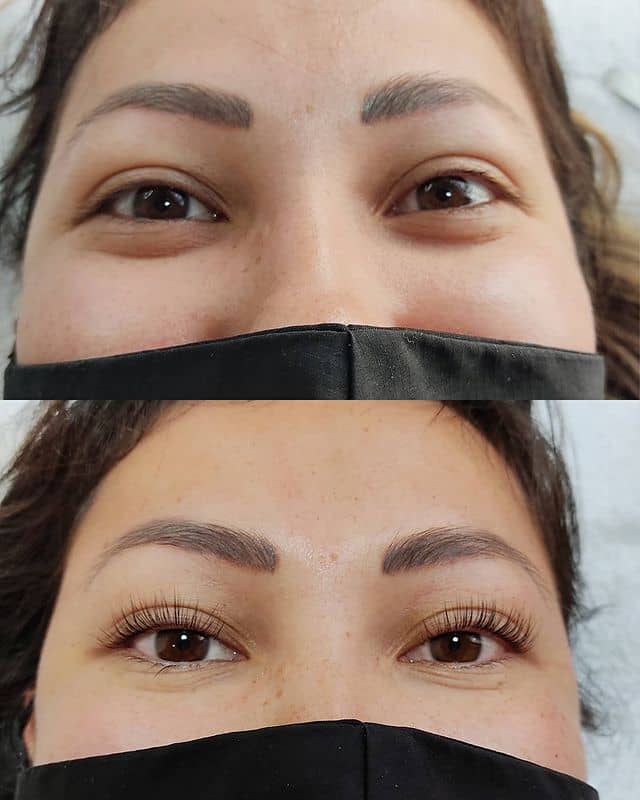 Lifting y tintura de pestañas